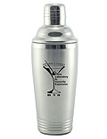 16 oz Brushed Stainless Steel Double Wall Shaker
