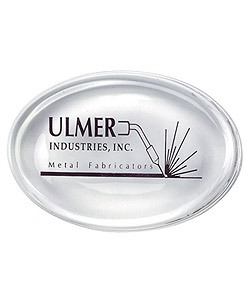 Oval Glass Paperweight