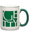 12 oz Ceramic Mug with Colored Rim 