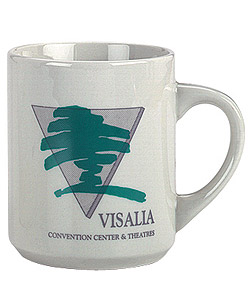 10 oz Ear Handle Ceramic Mug