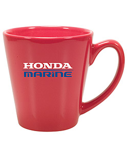 13 oz Red Ceramic Mini Latte