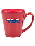 13 oz Red Ceramic Mini Latte