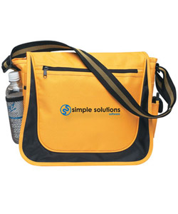 Messenger Bag with Matching Striped Handle