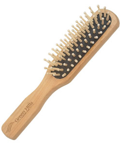 Medium Wooden Hair Brush with Handle