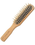 Medium Wooden Hair Brush with Handle