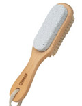 Wooden Brush with Pumice Stone