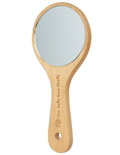 Wooden Medium Round Hand Mirror