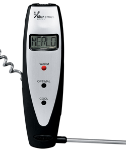 Veneto Digital Wine Thermometer with Corkscrew