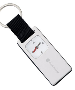Omicron Compass Keychain