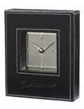 Metropolitan Leather Desk Clock
