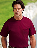 Hanes� Beefy-T� 100% Cotton T-Shirt with Pocket