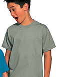 Hanes� Heavyweight 50/50 Youth 50/50 Cotton/Poly T-Shirt