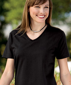 Hanes&amp;#65533; Ladies V-Neck T-Shirt
