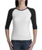 District Threads� Ladies 3/4 Sleeve Raglan Tee