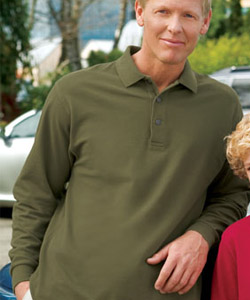 Port Authority&amp;#65533; Long Sleeve Pique Knit Sport Shirt