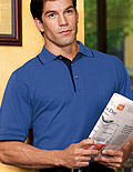 Port Authority� Pique Knit Sport Shirt with Tipped Trim