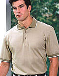 Port Authority� Twill Interlock Sport Shirt with Stripe Trim