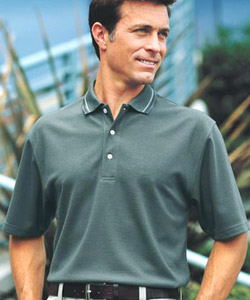 Port Authority&amp;#65533; Ottoman Rib Sport Shirt with Hemmed Sleeves