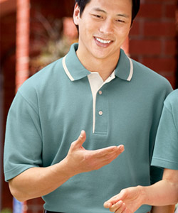 Port Authority&amp;#65533; Pinpoint Knit Sport Shirt