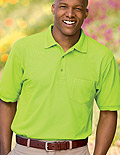 Port Authority� Silk Touch Pique Knit Sport Shirt with Pocket