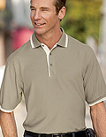 Port Authority� Silk Touch Sport Shirt with Stripe Trim