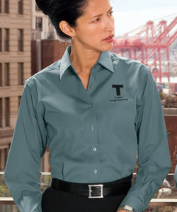 Port Authority Signature&amp;#65533; Ladies Stretch Poplin Shirt