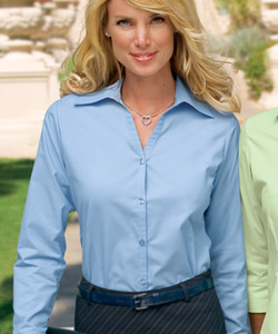 Port Authority&amp;#65533; Ladies Open Neck Blouse