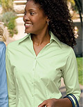 Ladies 3/4 Sleeve Open Neck Blouse