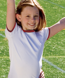 Sport-Tek&amp;#65533; Girls Youth Ringer T-Shirt